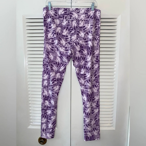 LuLaRoe OS Mickey Mouse Purple Disney Leggings - Picture 3 of 4